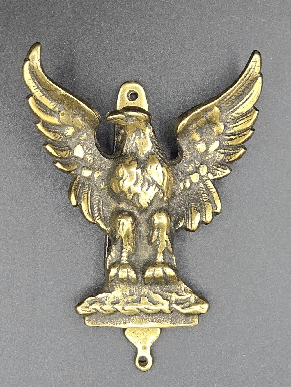 Vintage Solid Brass Eagle Door Knocker Federal Style Patriotic Decor